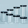 Clear Sealed Can With Lid Plastic Empty Packing Bottle Circular Storage Bucket Biscuit Jar Food Grade Sealed Cans Tank Container 2