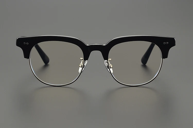Nobler Men's Full Rim Oval Brow Line Thick Acetate Eyeglasses 6