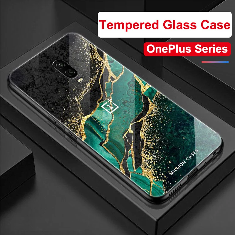 Per Oneplus 7 Custodia Per Oneplus 6T Cover 9H Custodia Rigida In Vetro Per One Plus 7 5G Guscio Di Protezione 1 + 6T Capas Per Oneplus 6T