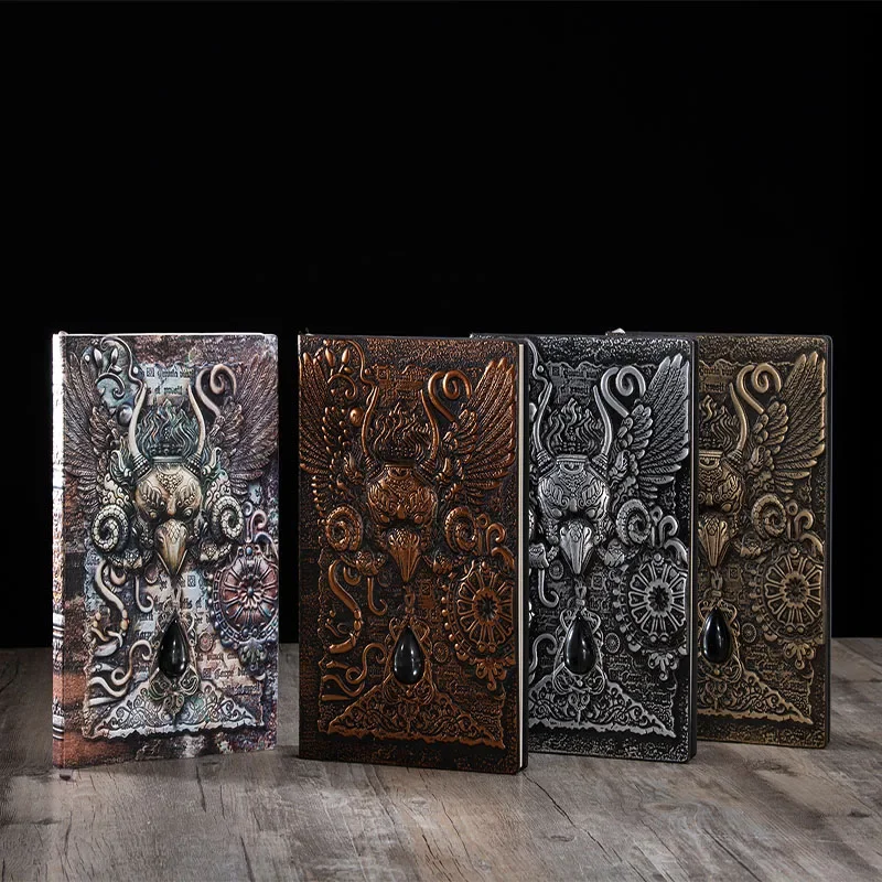 A5 빈티지 스테레오 릴리프 이상한 새 노트북, 비즈니스 출퇴근 사무실 메모장, 고품질 학생 일기 노트북 원장