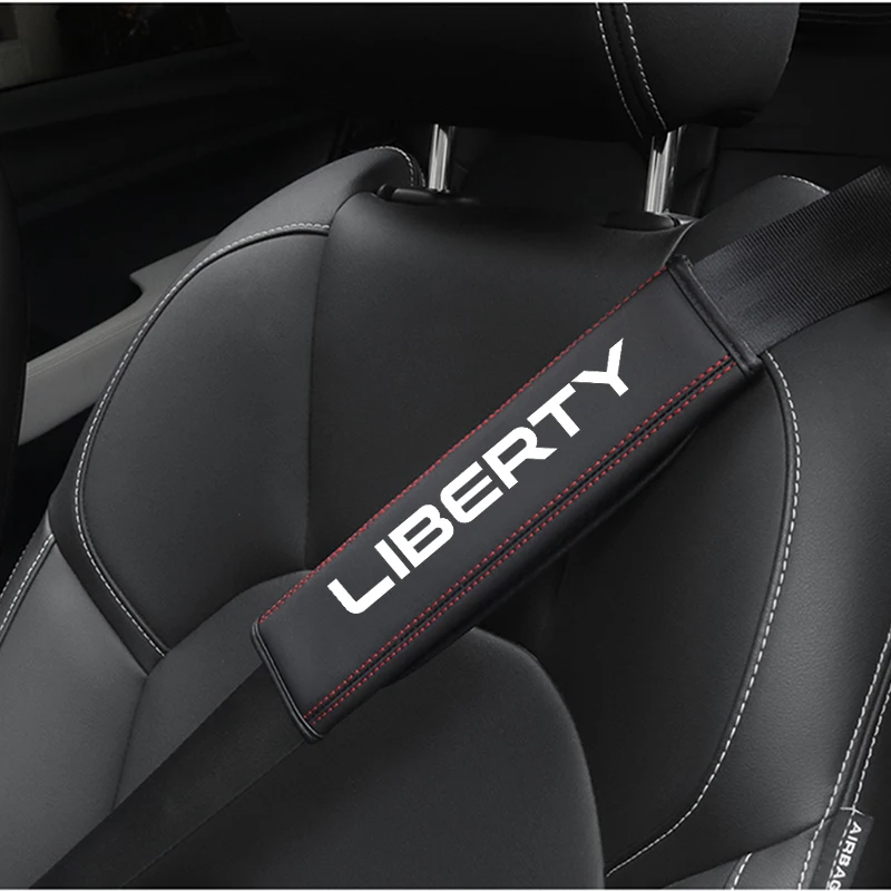 1pcs Car Seat Belt Cover Shoulder Strap Pad Auto Accessories for For JEEP Liberty Auto Interior Decor Accessory