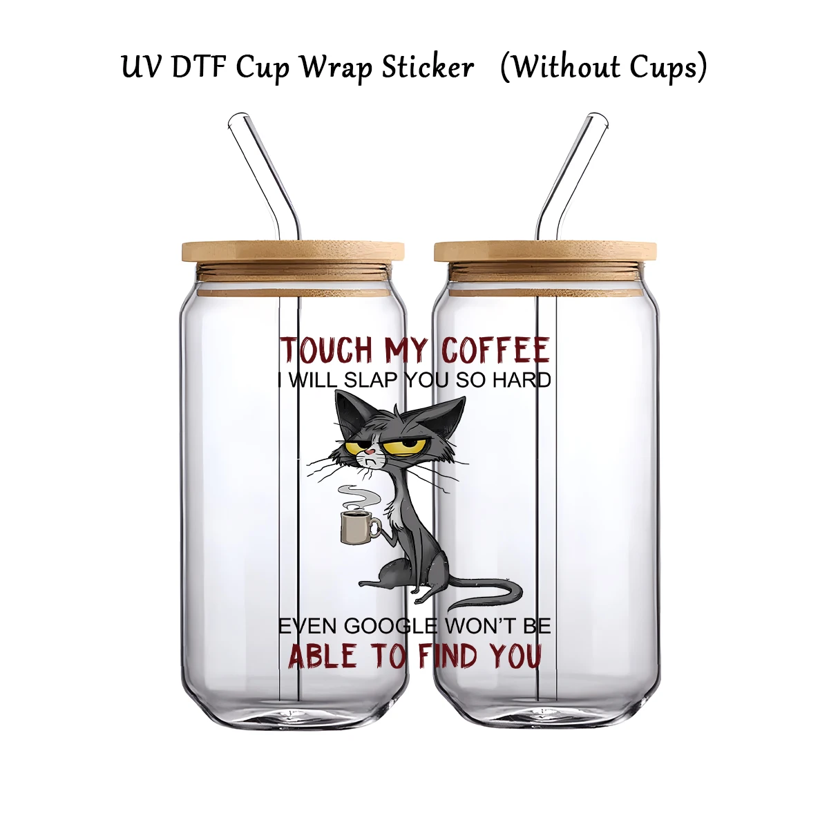 1PC Cat-Themed UV Transfer Sticker – DIY Waterproof Animal Pattern DTF Sticker for Glas... - SKU TUTS1937 - UGI Packaging