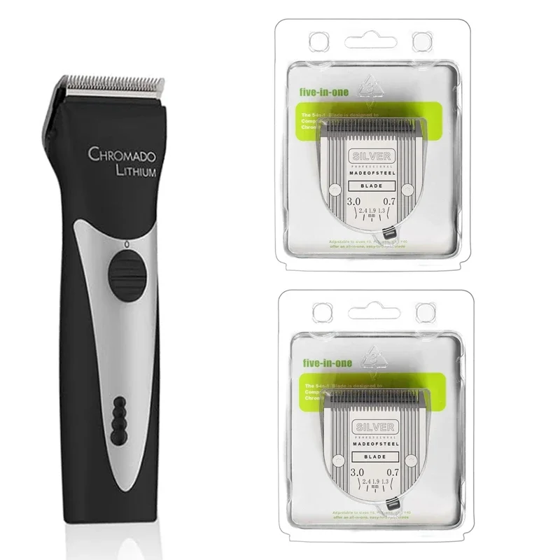 Pet Grooming Clipper Professional Pet Dog Animal 5-in-1 Adjustable Blade for WAHL Arco,Bravura,Chromado,Creativa,Figura,Motion Pet,Dog,Horse Clippers