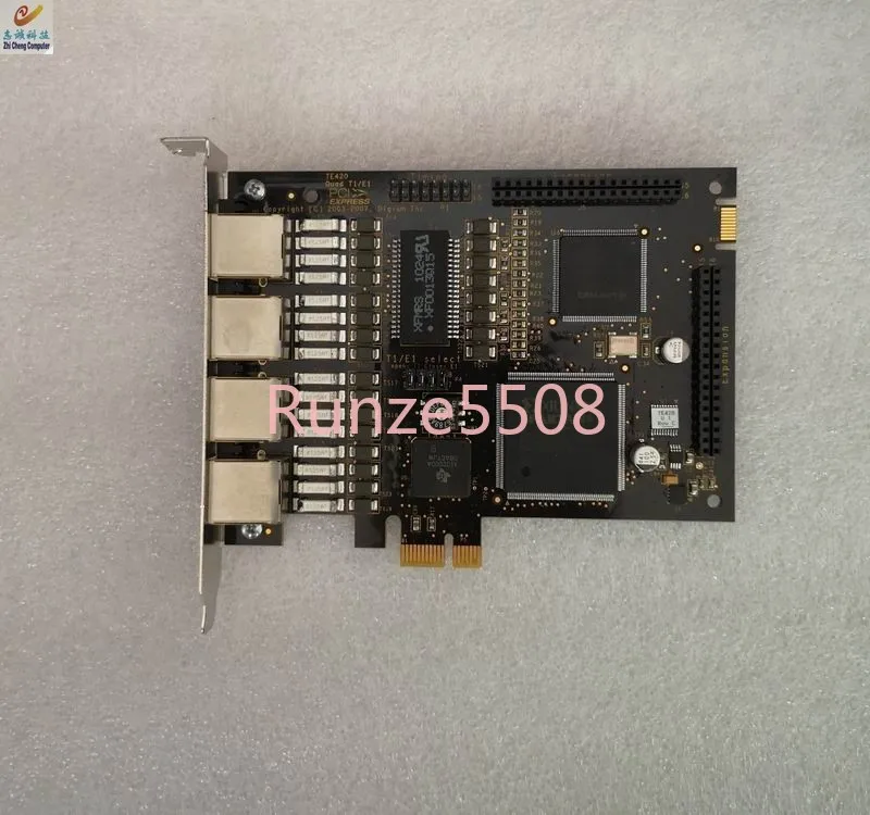 

Четырехпортовая релейная карта Te420 Pcie X1 T1/E1, голосовая карта