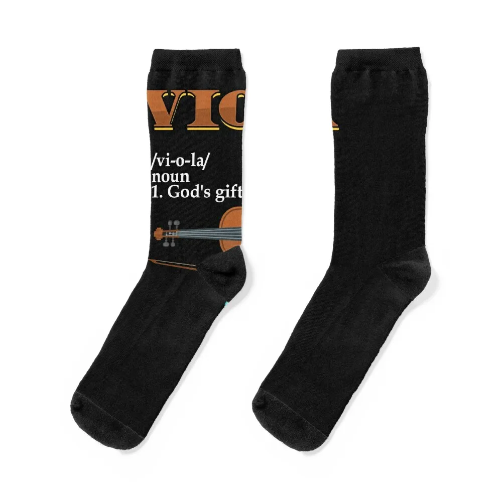 

Funny Viola Classical Music Lover Gift Socks Run soccer anti-slip designer brand hip hop Women's Socks Men's