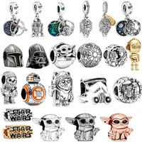 2025 Hot Sale Disney Rescuer Star Charms Wars Beads For Original Pendant 925 sterling silver Bracelet Necklace Diy Jewelry Gifts 1