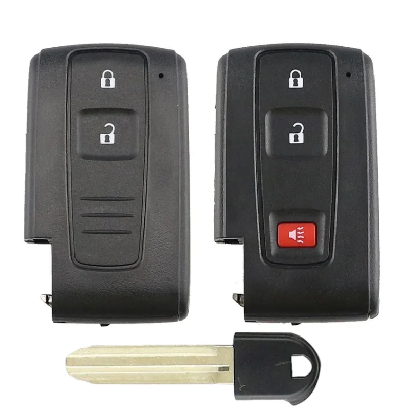 dahai Fits Toyota Prius 2004-2009 Key Fob Cover Case Shell Keyless Entry Remote Replacement With Blank Key replacement shell