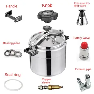 Commercial pressure cooker large capacity explosion-proof household  restaurant big aluminium alloy press pot stewpan soup pan