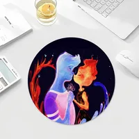 Cartoon E-Elemental SAnimation Round Office Student Gaming Thickened Writing Pad  Cushion Mouse Pad Padmouse Desk Play Mats 2