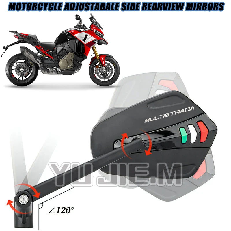 

Боковые зеркала заднего вида для Ducati Multistrada Deseat X демоel Monster Streetfighter xдемоel мотоциклетные зеркала заднего вида