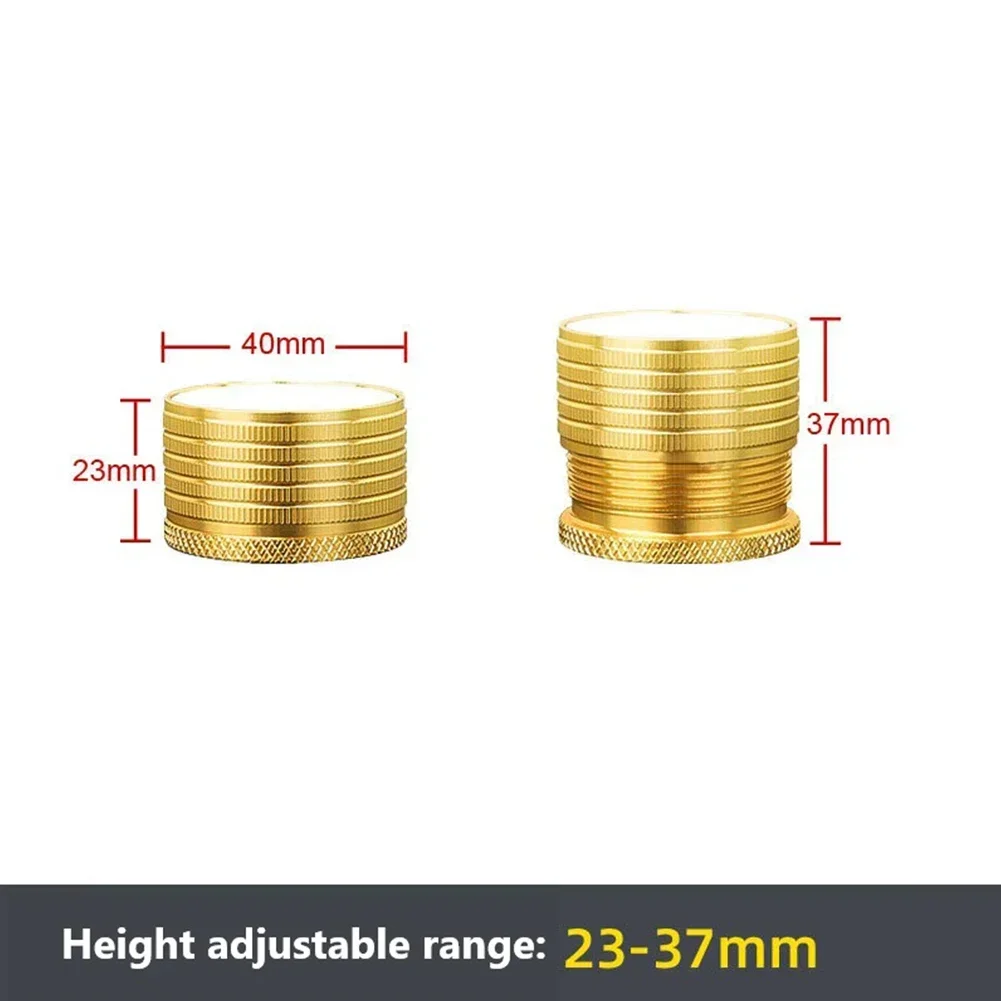 Adjustable Aluminum Alloy Bed Risers with Silicone Base - Furniture Hardware Accessories (Set of 1-16 Pieces)