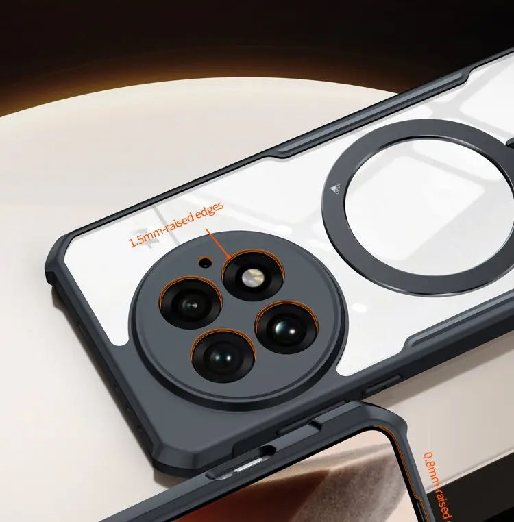 OnePlus 15 Transparent Bumper Case with Magnetic Holder by XUNDD®️ 9