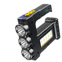 

New led flashlight strong light multi-functional charging long-range home outdoor portable charging lamp portable searchlight
