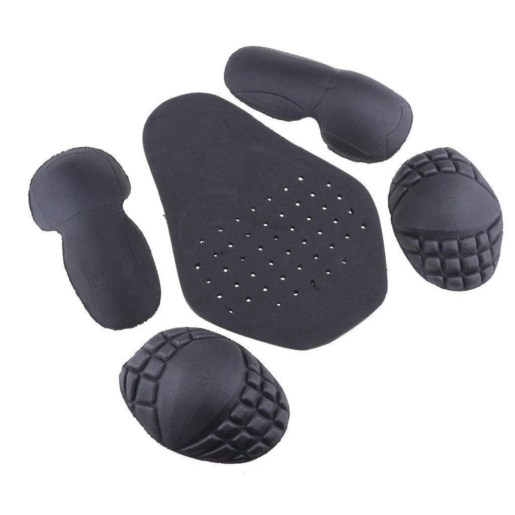 Motorcycle Armor 5pcs Motorcycle Removable Riding Shoulder Protector Elbow Back Protector Pads Motorbike Protection Moto Racing Shoulder Guard