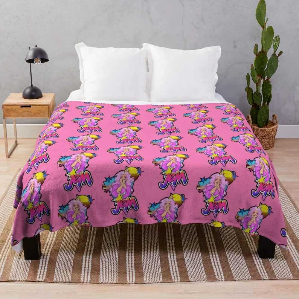 

RETRO 80S JEM Throw Blanket Luxury Designer Blanket Baby Blanket