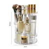 360 Rotating Makeup Organizer Fashion Spin Multi-Function Detachable Dressing Table Desktop Makeup Storage Rack Large Capacity 6
