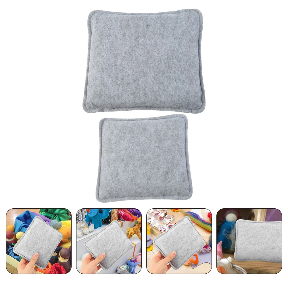 2 Pcs Felt Pad Needle Felting Mat Craft Toolkit Diy Package Household Felting Bases Outdoor Cushions Crafts Sewing