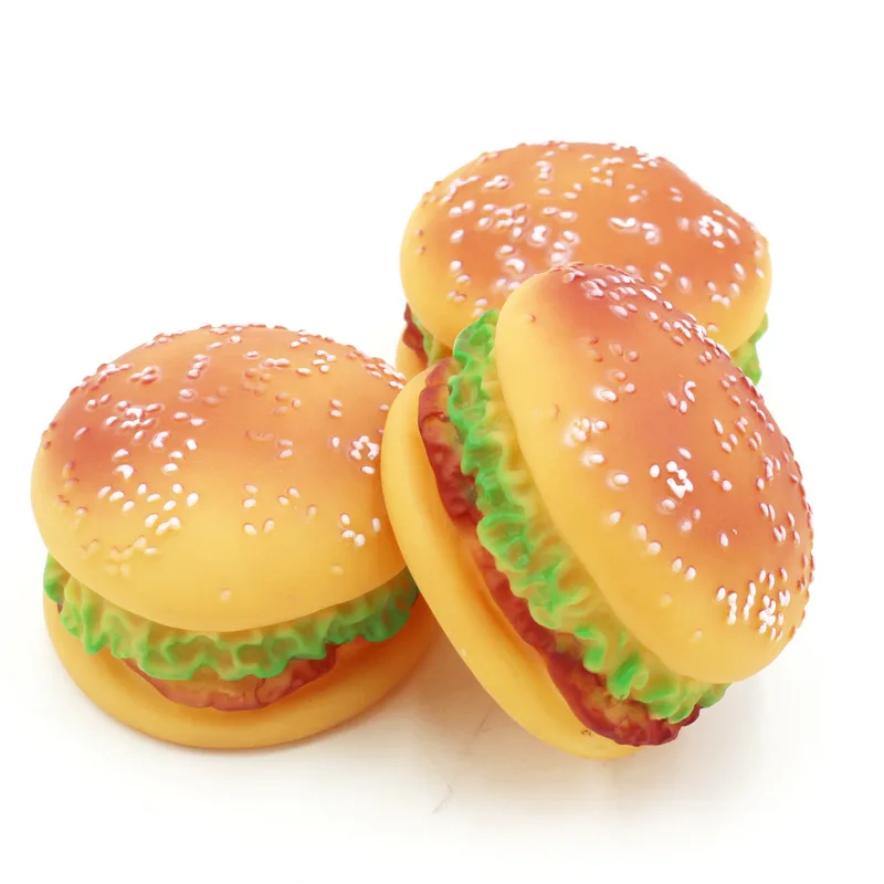 Cani da compagnia Giocattolo da hamburger Giocattoli per cuccioli non tossici Giocattoli da masticare per cani Formazione in silicone alimentare Giocare a masticare Accessori per gatti - immagine 5