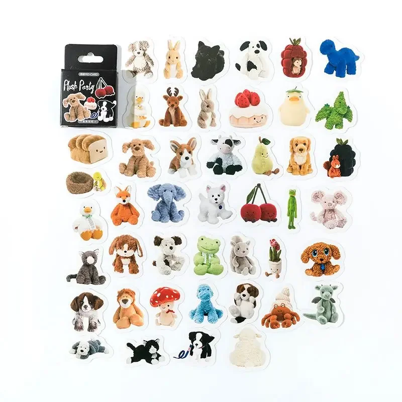 

45pcs/set Cute Lovely Animals DIY Decorative Adhesive Sticker Craft Scrapbooking Sticker Set for Diary Album Cute Stickers