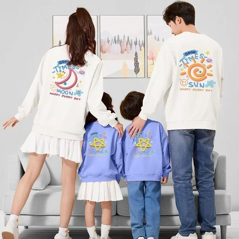 thumbnail image 4 of Camisetas navideñas para mamá e hija, sudaderas para papá, mamá e hijo, conjuntos familiares a juego de invierno, camisetas con estampado de letras, suéteres para niñas y niños, 4 of 5