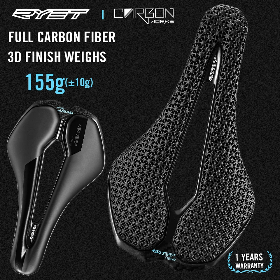 RYET-3Dプリントバイクサドル,シートクッション,マウンテンバイク