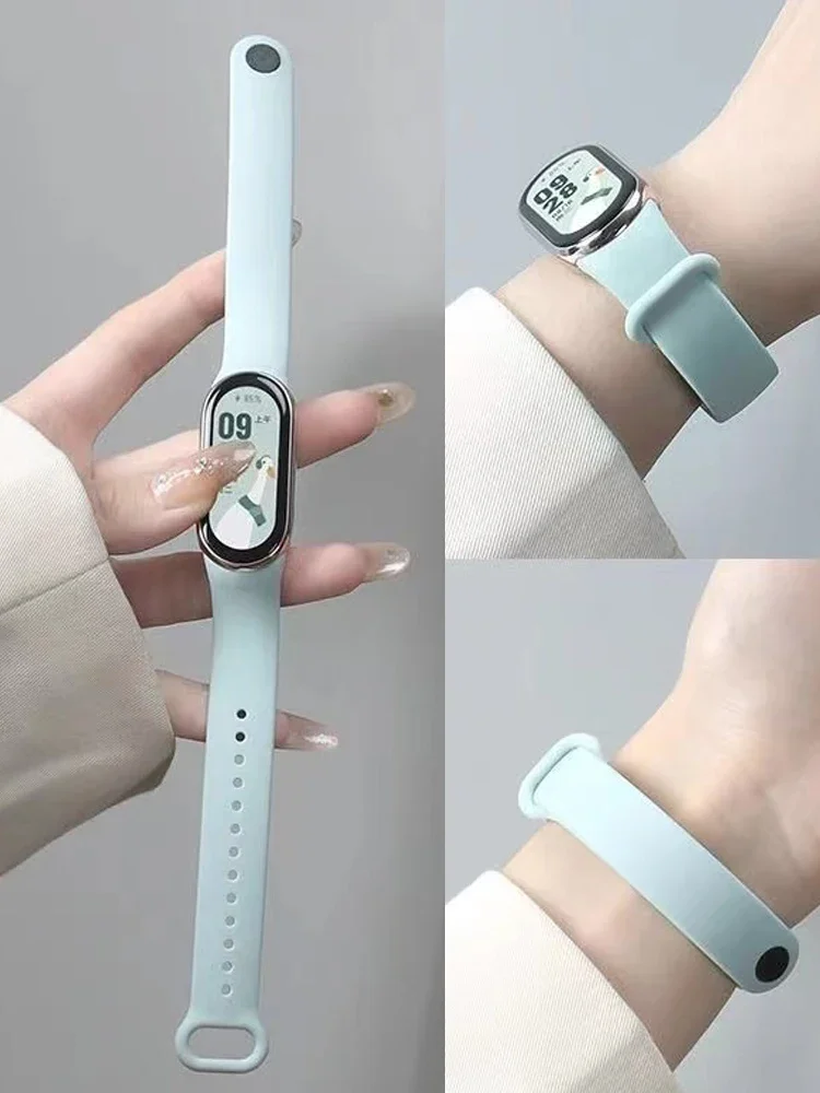 Weiches Silikonarmband für Xiaomi Mi Band 10 Sport-Smartarmband Ersatzband für Mi Band 8 9 NFC Neues Armband-Zubehör – Detail 10