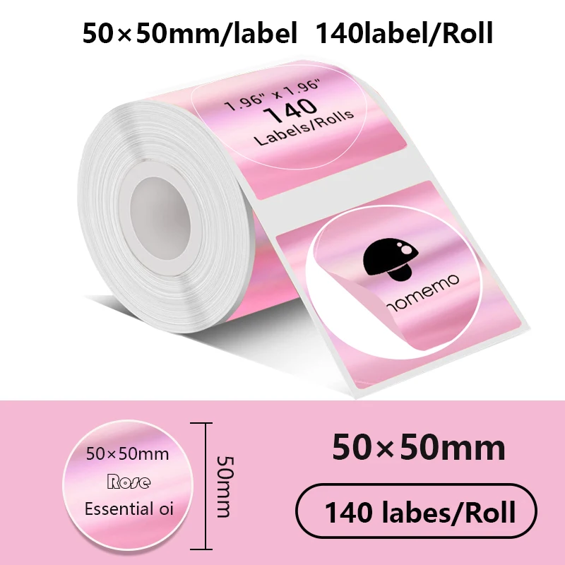 Compact 40mm Self-Adhesive Thermal Label Printer Paper