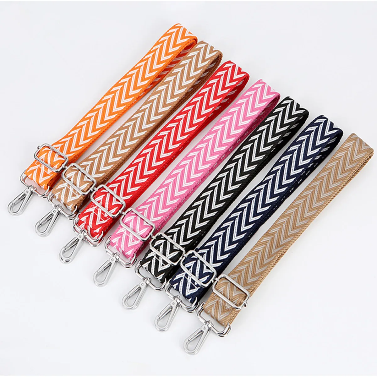 

Silver Hook 3.8cm Wide Shoulder Women's Bag Strap Accessories Single shoulder Aadjustable Replacement Long Shoulder Belt