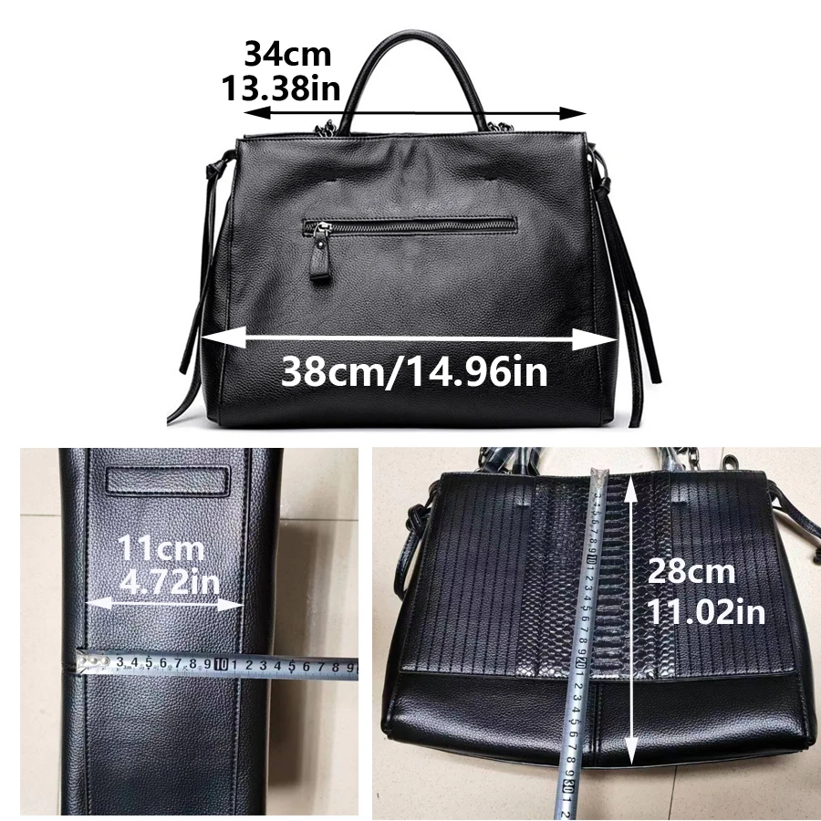 Women luxury Simple crocodile leather, shoulder bag picture