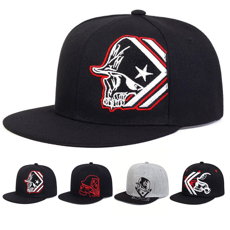 Unisex Helmeted Man Embroidery Hip-hop Hats Spring and Autumn Outdoor Adjustable Casual Baseball Caps Sunscreen Hat