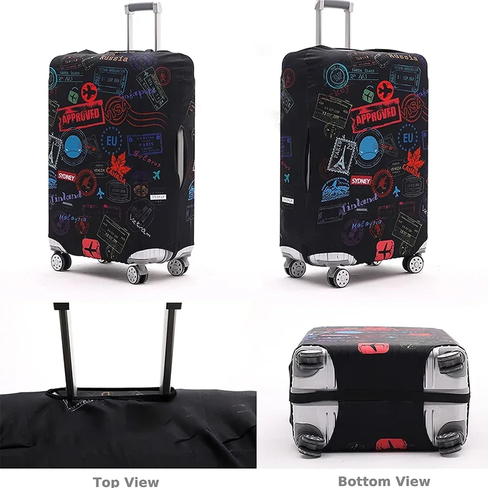 Luggage Cover Stretch Fabric Suitcase Protector Baggage Dust Case Cover Suitable for18-32 Inch Suitcase Travel accessories luggage cover