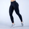 DF Impact Christmas Red Matting Pleated Waist Seamless Sports Fitness Trousers 2
