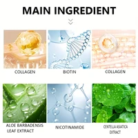 Masque exfoliant au collagène, masque enveloppant au collagène à la biotine Jour et nuit, hydratation profonde, crème masque de soin nocturne. 6