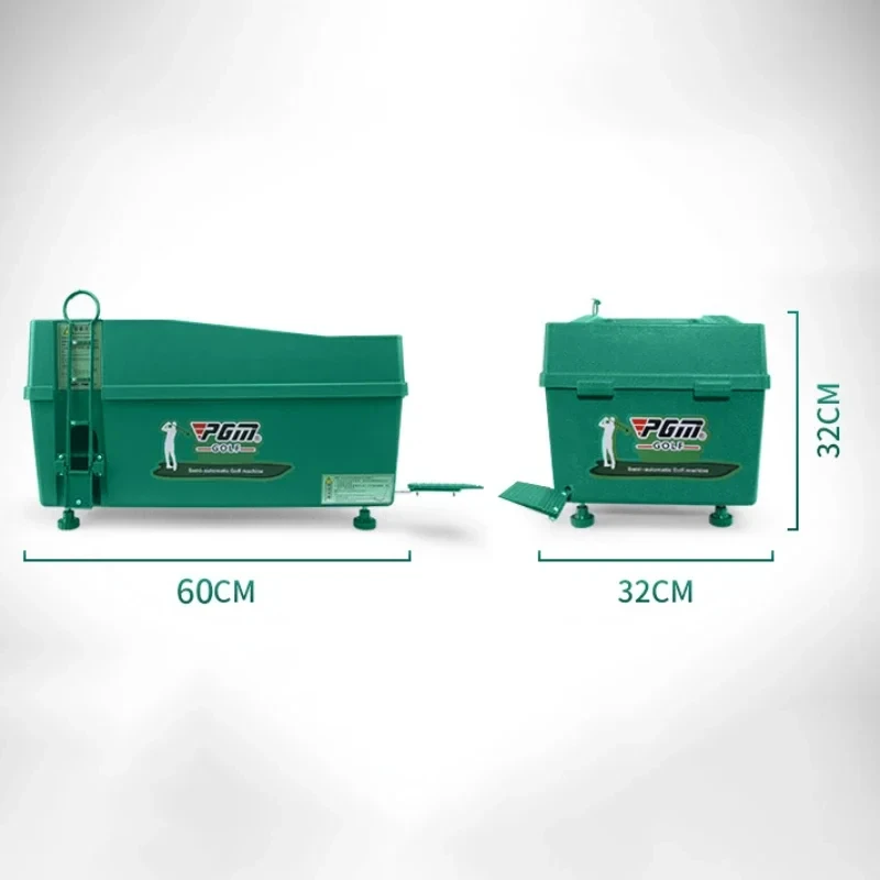 PGM Semi-automatic Golf Ball Machine Automatic Golf Ball Dispenser with Golf Clubs Holder ABS Material JQ012