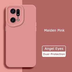 Chic Silicone Angel Eyes Waterproof Phone Case - Soft, Durable Protection for OPPO Find X5 Pro (Maiden Pink)