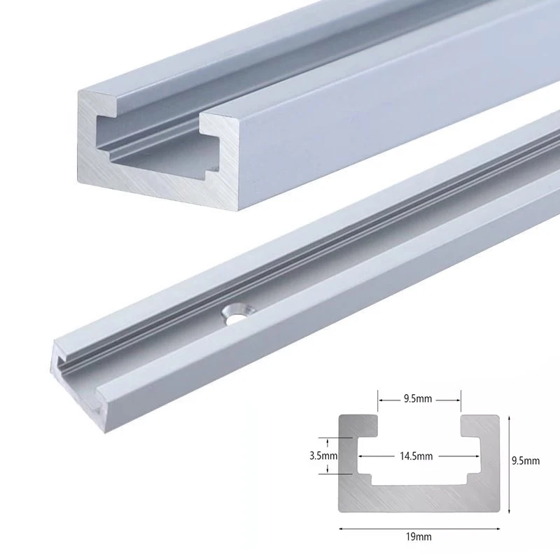 T Track Woodworking T-slot Slide Track Aluminium Miter T-Track,T-slot Miter Jig T Screw Fixture Slot Saw/Router Table Tool