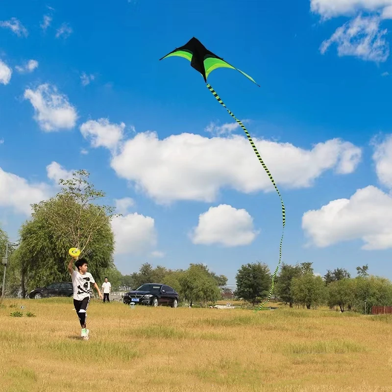 Kids Kite Large Rainbow Delta 6m Tails Flying Line Windsocks Kite Surfing Fly-Factory Direct nylon