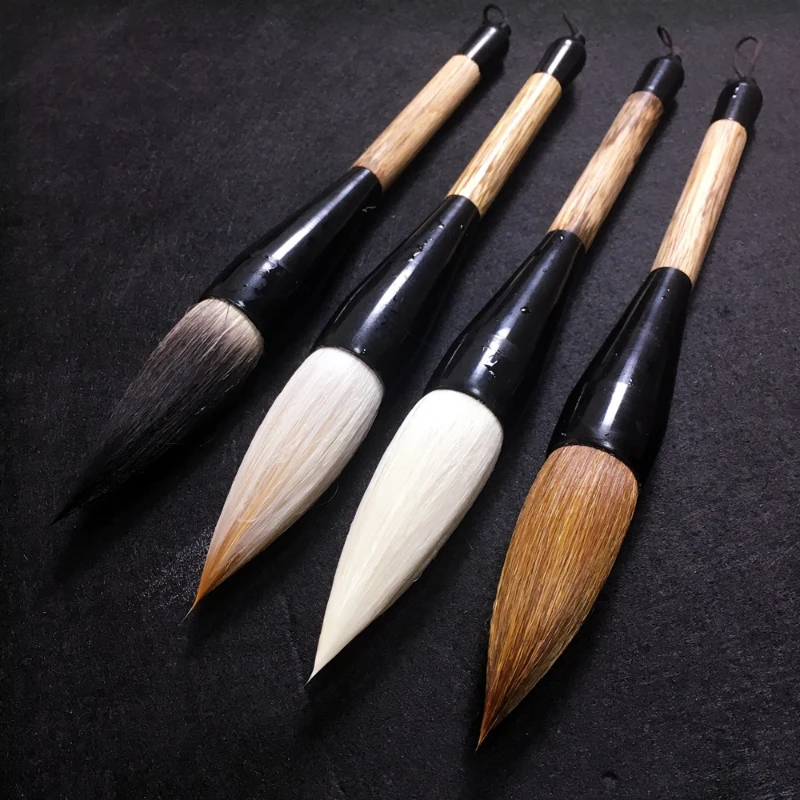 

Weasel Woolen Bear Hair Multiple Hair Brush Large Chinese Traditional Calligraphy Brush Writing Painting Hopper-shaped Brush Pen