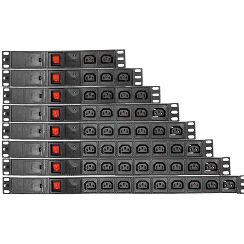 

PDU power strip network cabinet rack C13 socket 3-10AC socket with junction box surge protection wireless socket