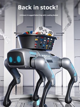 Nuovo Cane Robot Intelligente AI 2026 con Telecomando, Programmabile, con Cestino di Carico, Regalo di Compleanno/Festività per Ragazzi