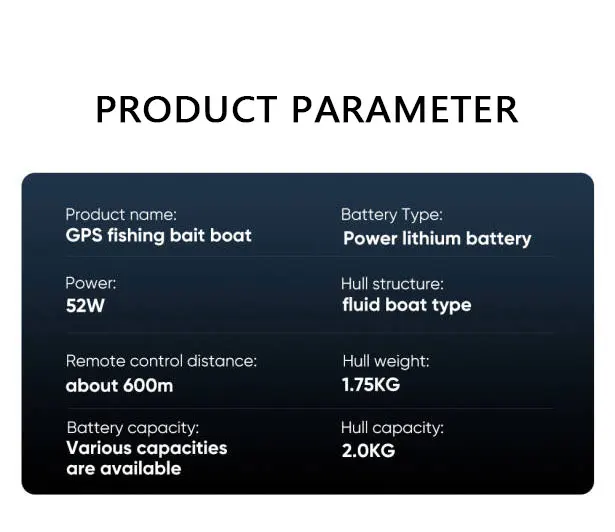 Barca da pesca RC SMT-19Y 5200mAh GPS doppio motore 500m