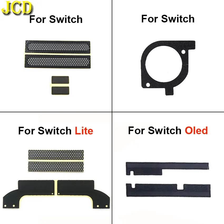 

JCD For Switch NS Lite Oled Joystick Speaker Dustproof Net Console Back Cover Left Right Dust Net Cooling Network Replacement