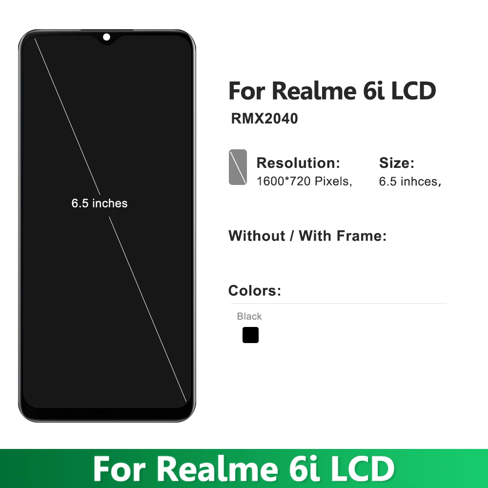 Рисунок 2 - 6,5 "Оригинальный ЖК-дисплей для Oppo Realme 6i