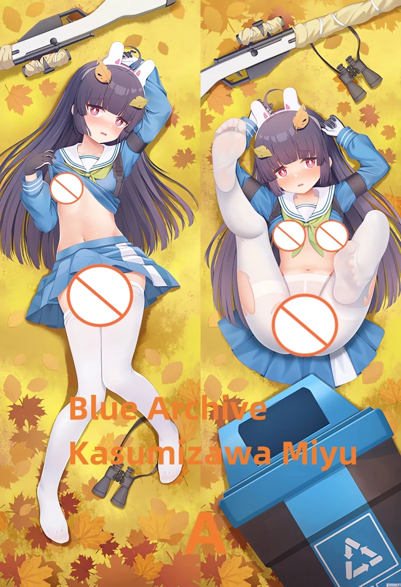 

Dakimakura Anime Pillow Case Blue Archive Kasumizawa Miyu Double-sided Print Of Life-size Body Pillowcase Gift Can be Customized