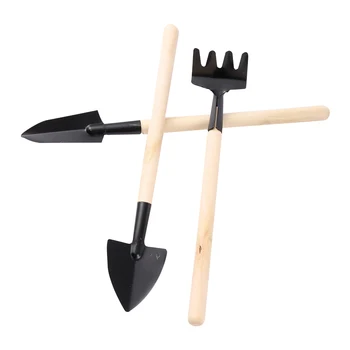 묘목 식물 미니 재배 이식 키트 삽 갈퀴 스페이드 3 피스 정원 다육 식물 이식 미니 정원 도구