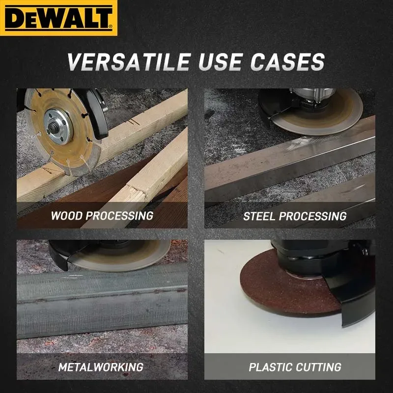 Angle grinder cutting metal