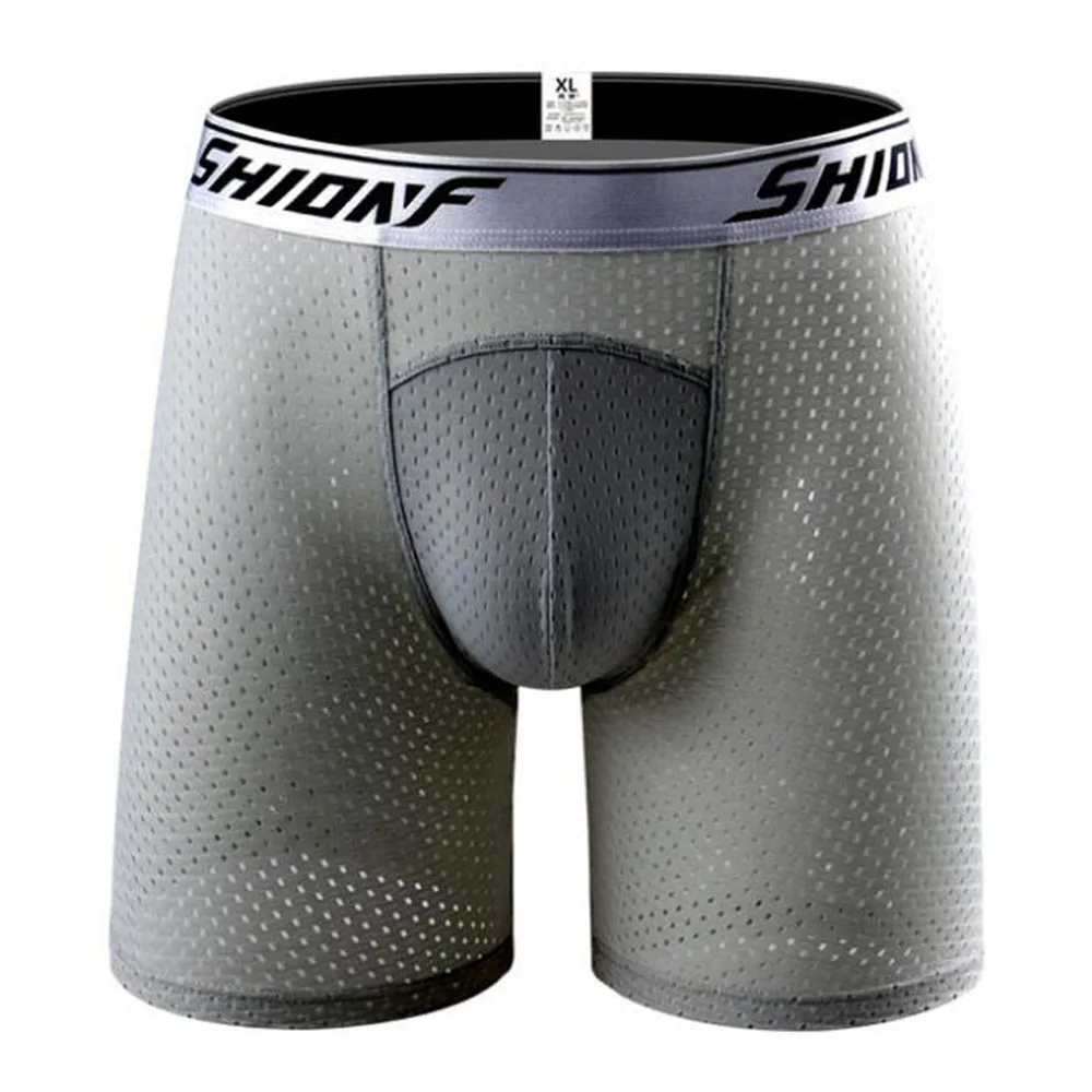 Mesh Long Style Men Super Big Super Larger Size 7XL 8XL Men's Male Boxer Underwear Comfortble Colors Cotton Blue Red Option boxer shorts men underwear