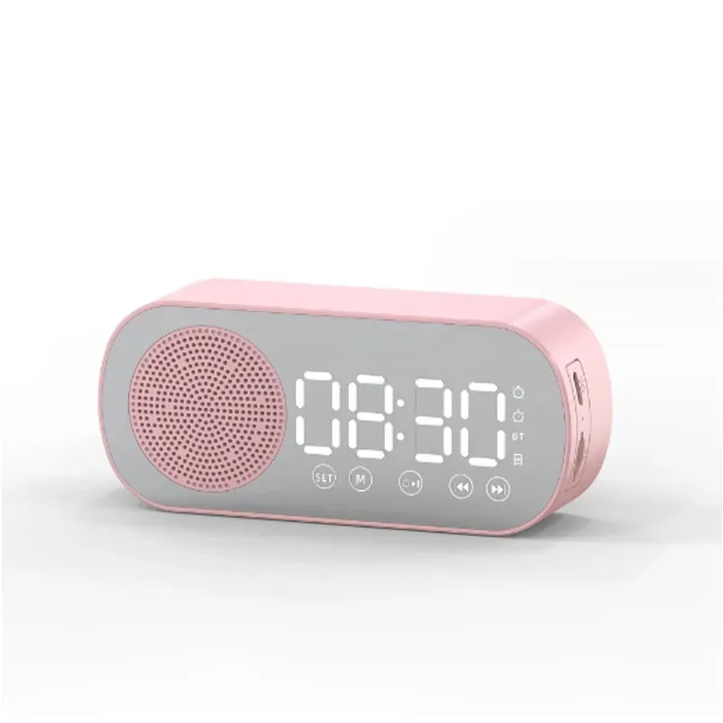 Smart LED Mirror Bluetooth Alarm Clock with Speaker Functionality