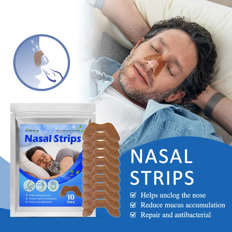 10pcs nasal care patches in 1 box to relieve nasal congestion runny