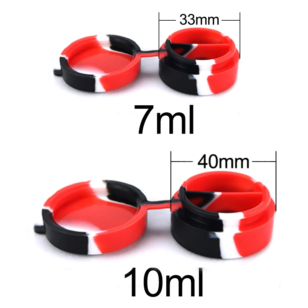 20Pcs Silicone Jar Bottle Nonstick Container Face Cream Jars Oil Storage Box Makeup Case Cosmetic Home Accessories Sorted Bottle